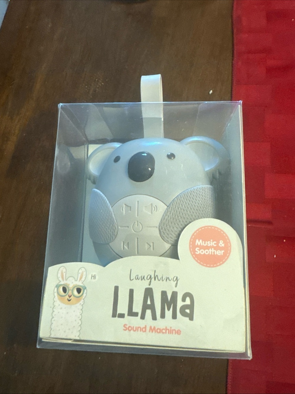 Laughing Llama Sound Machine Koala Baby Soother - Light Gray